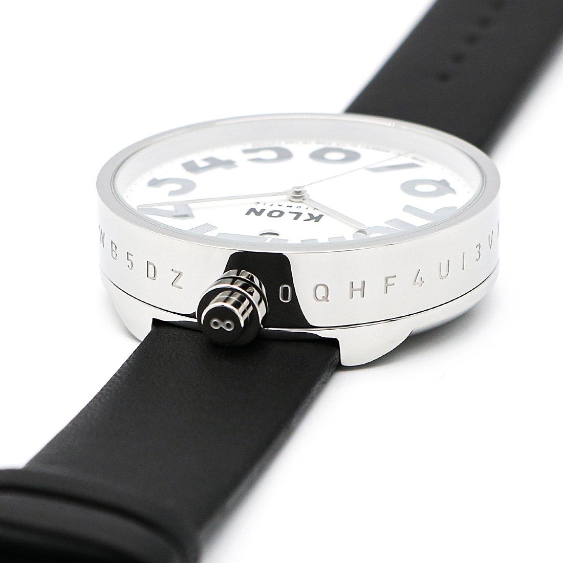 KLON AUTOMATIC WATCH BLACK LEATHER -HIDE TIME- 43mm カジュアル 腕時計