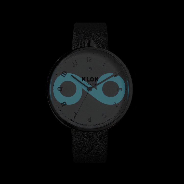 KLON AUTOMATIC BLACK LEATHER -MOCK NUMBER- 43mm カジュアル 腕時計