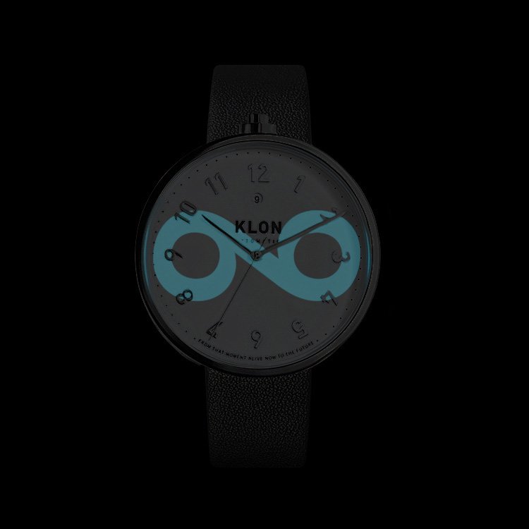 KLON AUTOMATIC BLACK LEATHER -STANDARD- 43mm カジュアル 腕時計
