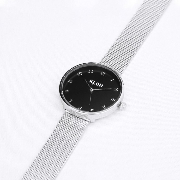【組合せ商品】KLON MOCK NUMBER -SILVER MESH- Ver.SILVER PAIR WATCH 33mm カジュアル 腕時計