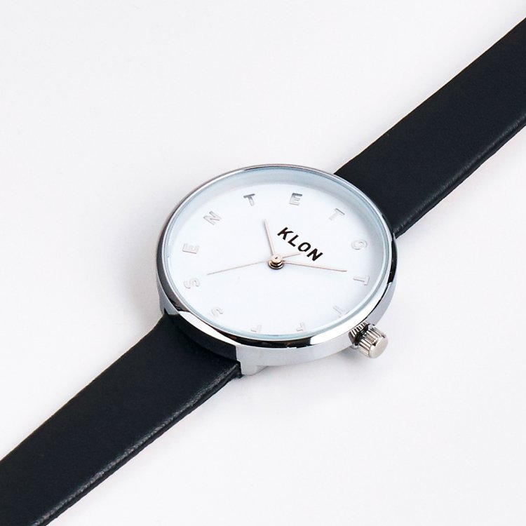 KLON ALPHABET TIME BLACK Ver.SILVER 33mm カジュアル 腕時計