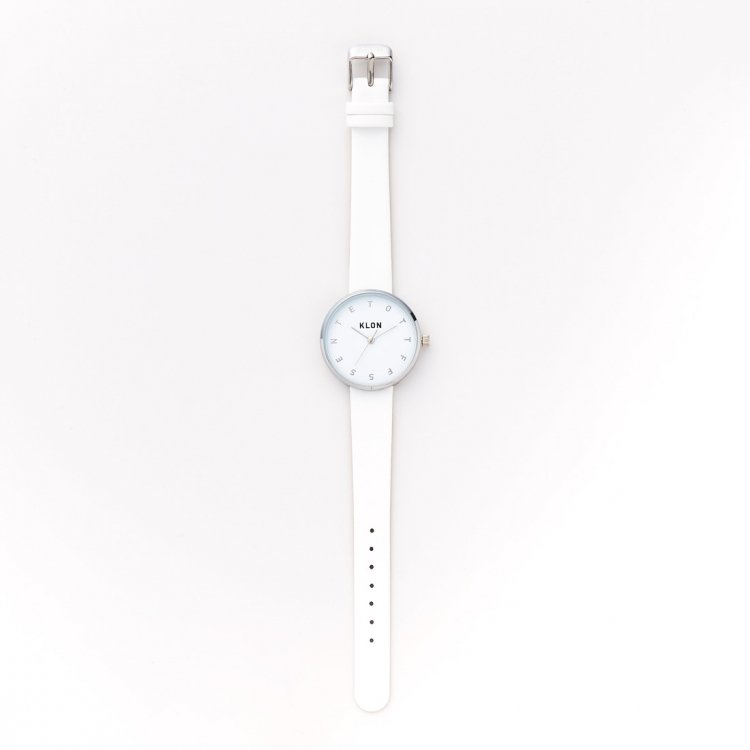 KLON ALPHABET TIME WHITE Ver.SILVER 33mm カジュアル 腕時計