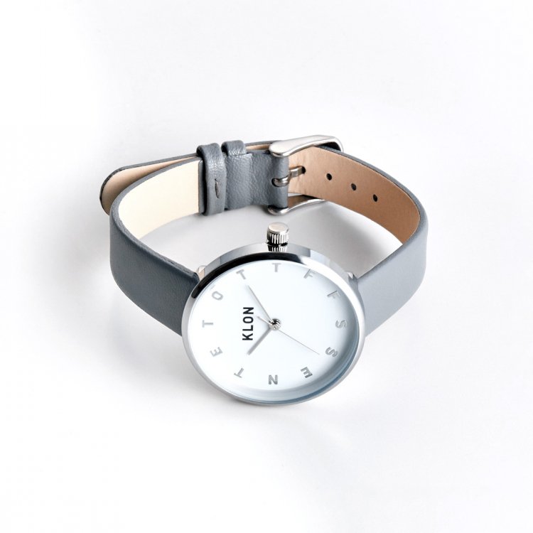 KLON ALPHABET TIME GRAY Ver.SILVER 33mm カジュアル 腕時計