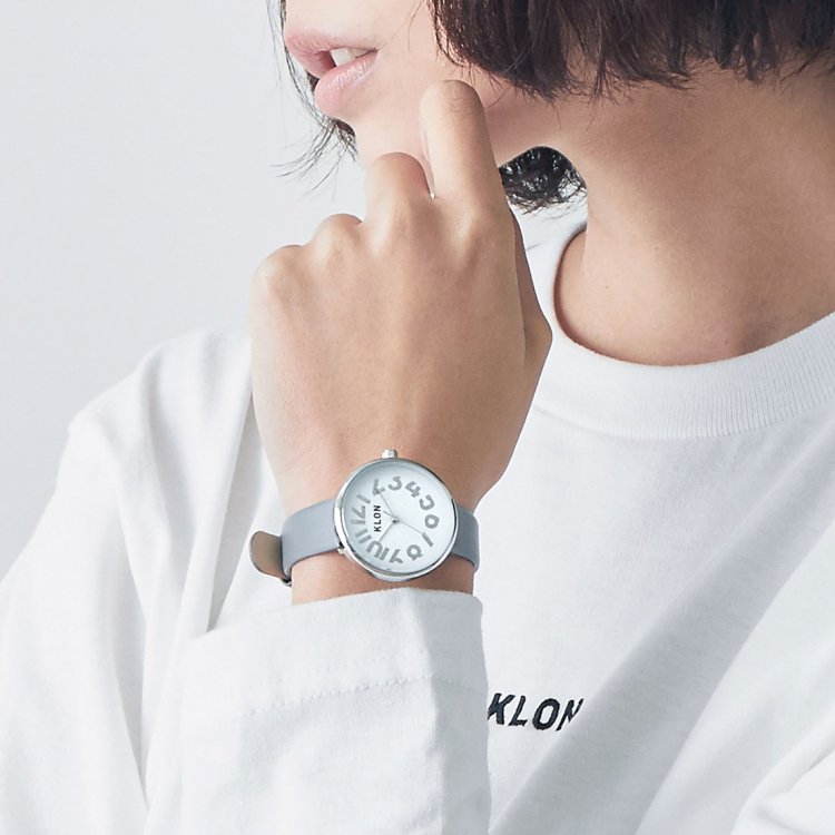 KLON HIDE TIME GRAY Ver.SILVER 33mm カジュアル 腕時計