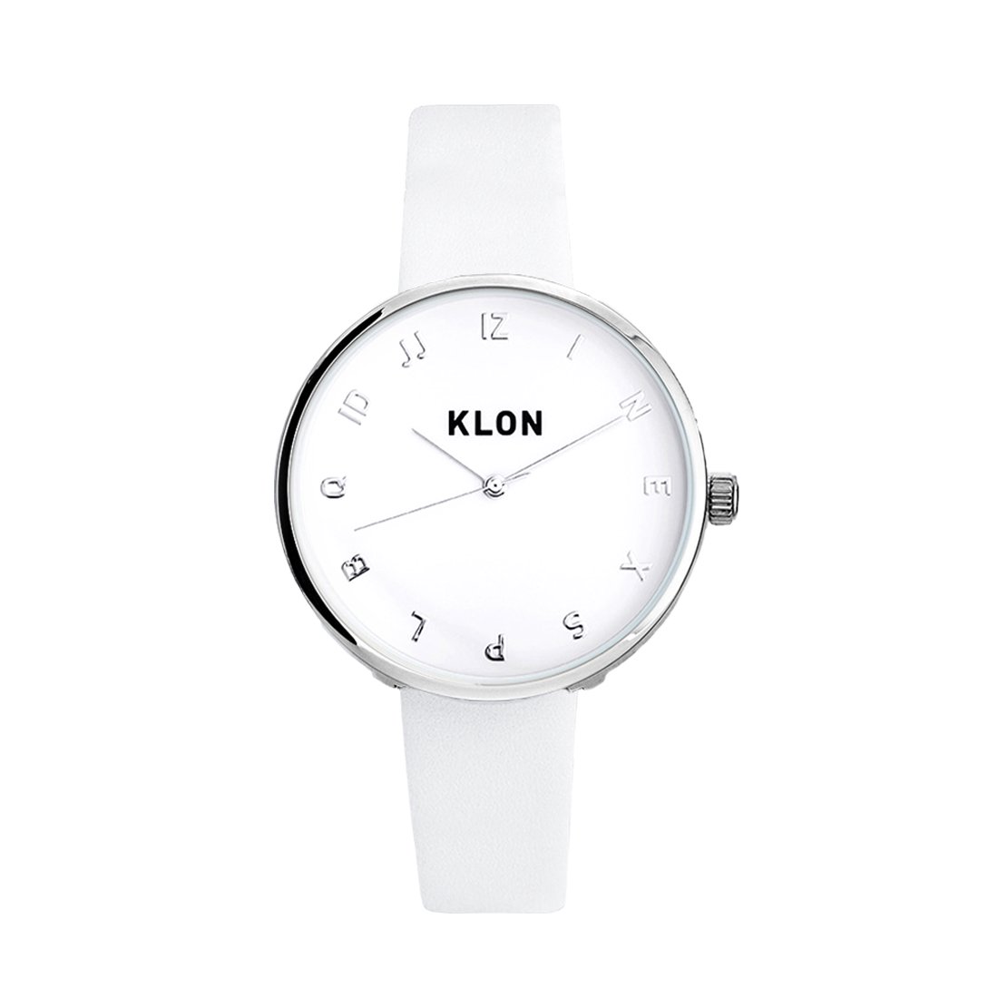 KLON MOCK NUMBER WHITE Ver.SILVER 33mm カジュアル 腕時計