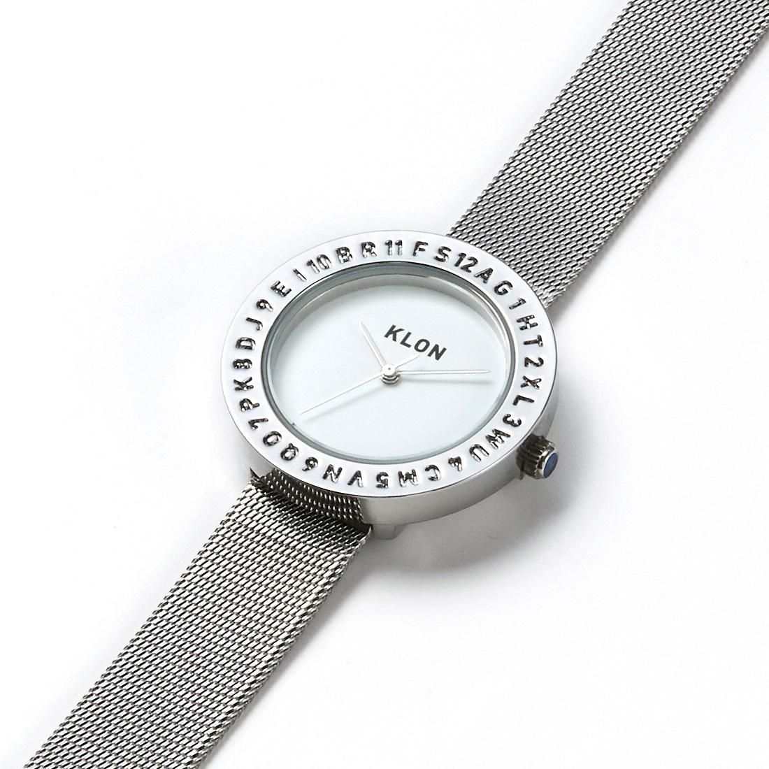 KLON ENGRAVE TIME -SILVER MESH- 33mm