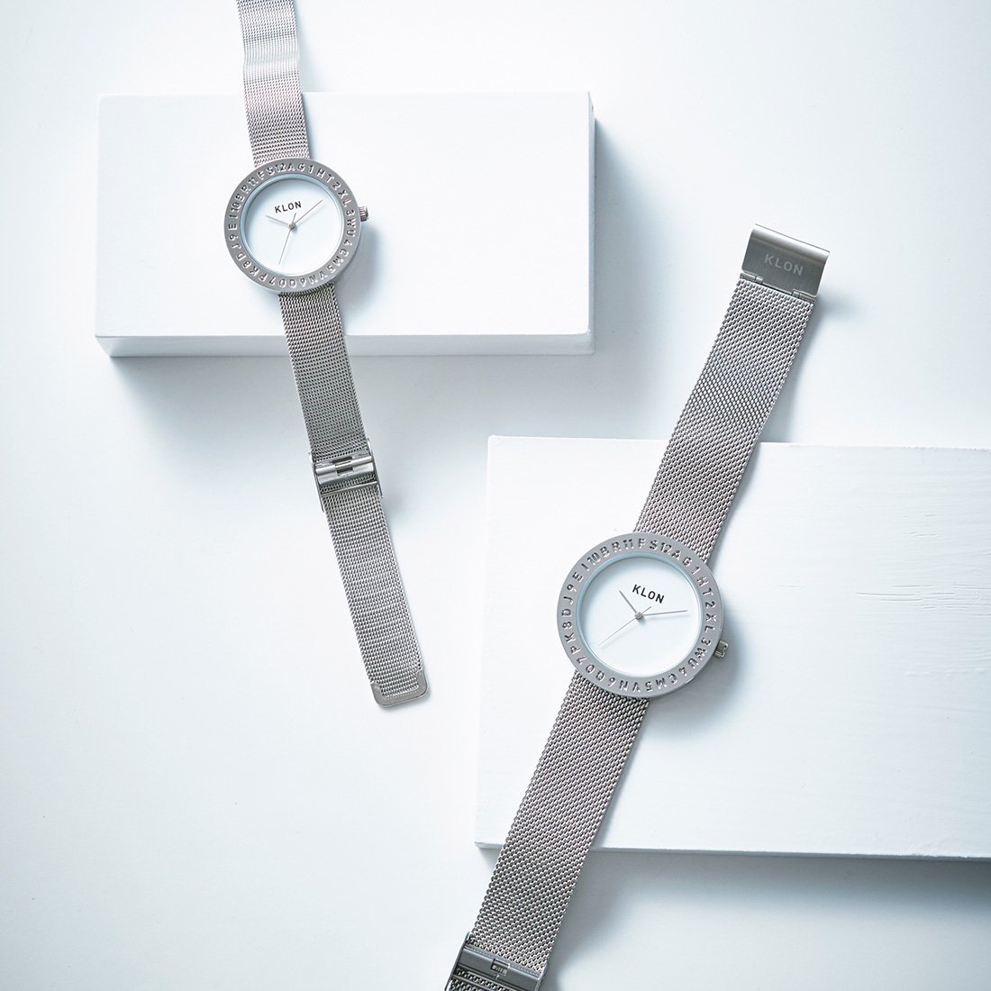 KLON ENGRAVE TIME -SILVER MESH- 40mm カジュアル 腕時計