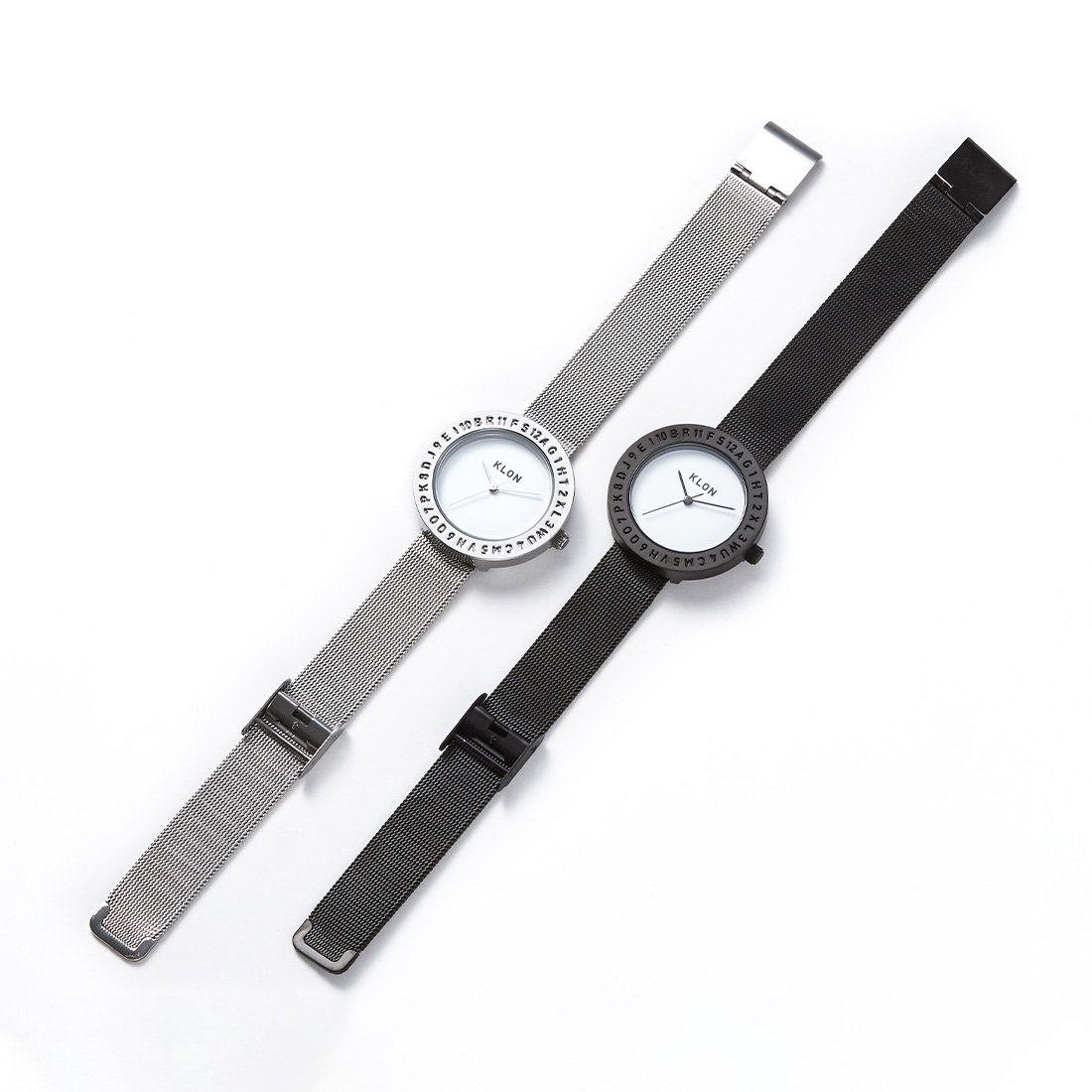 KLON ENGRAVE TIME -BLACK MESH- 33mm カジュアル 腕時計
