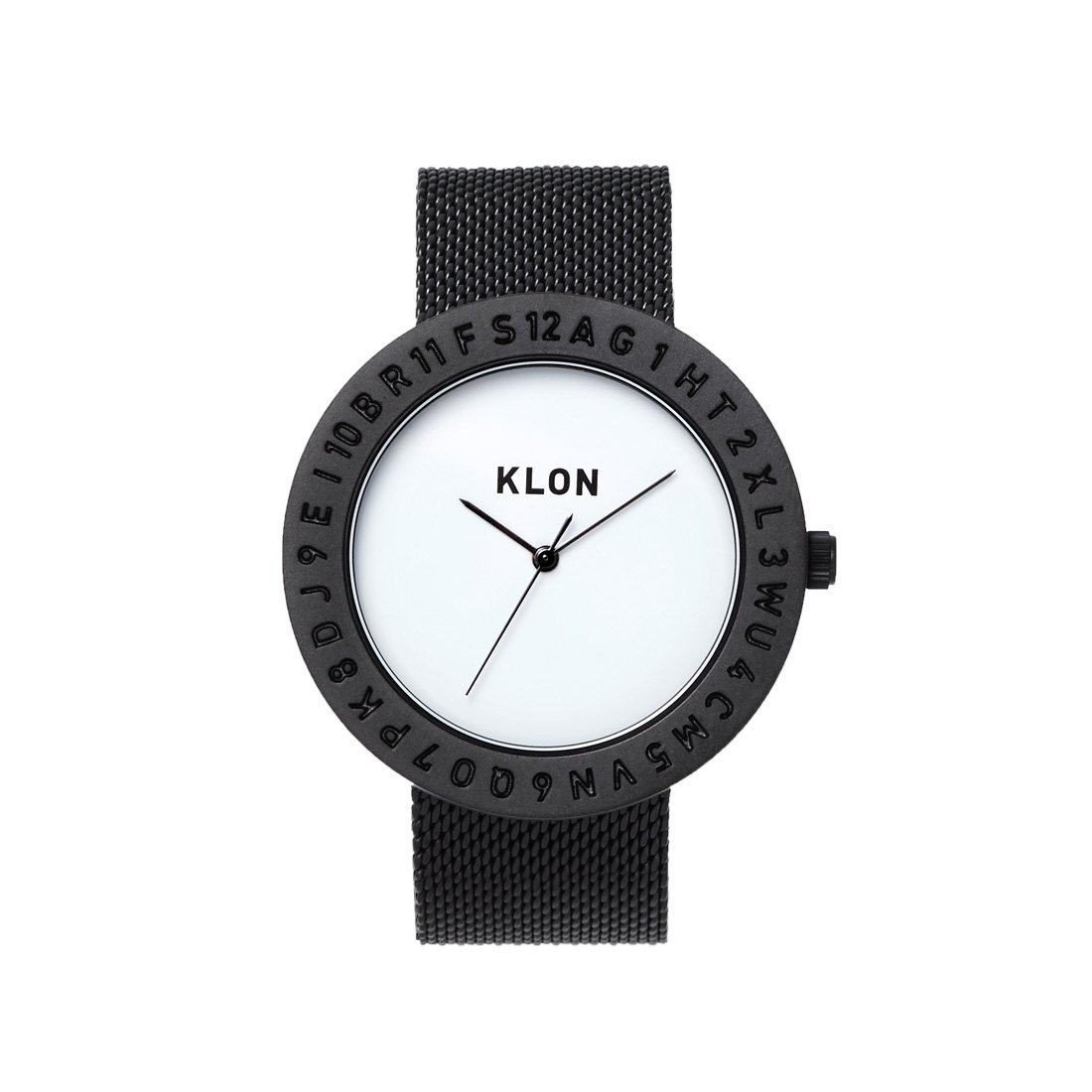 KLON ENGRAVE TIME -BLACK MESH- 40mm