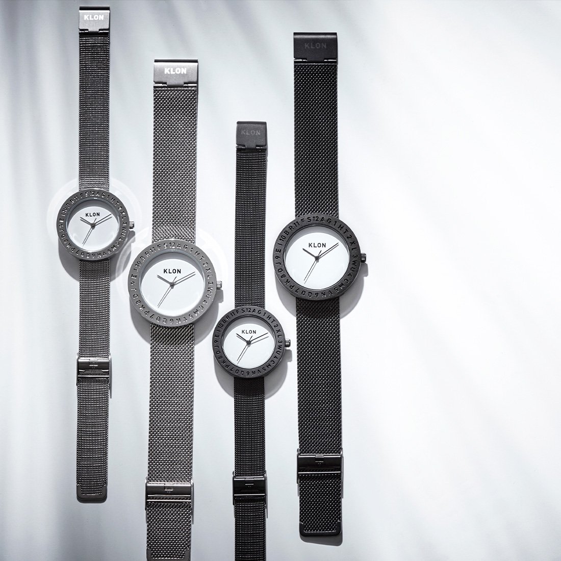 KLON ENGRAVE TIME -BLACK MESH- 40mm カジュアル 腕時計