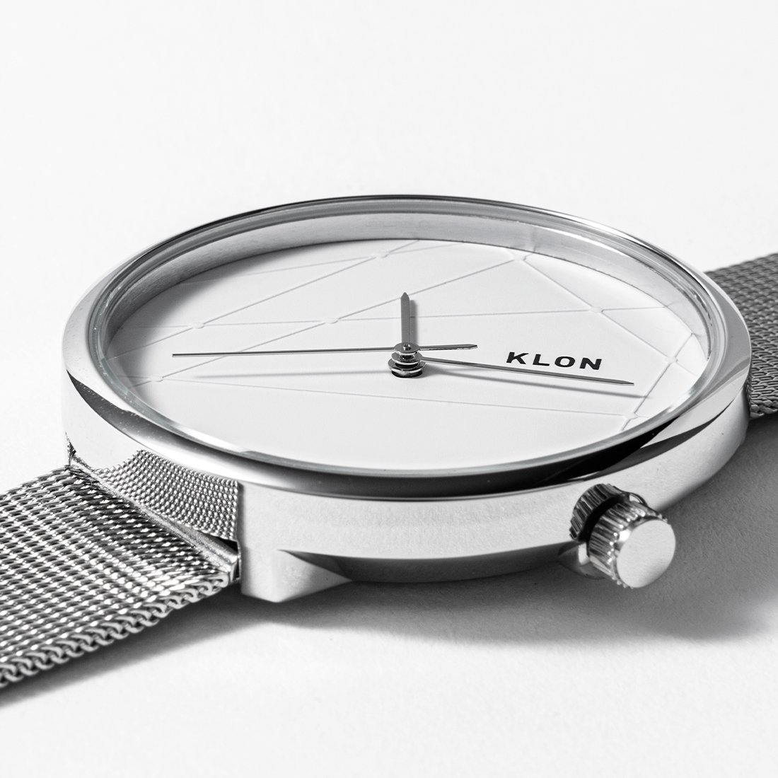 KLON INTERSECT TIME -SILVER MESH- 38mm カジュアル 腕時計