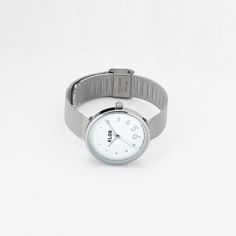 【組合せ商品】KLON EDDY TIME REINCARNATION(ABACK -SILVER MESH-【BLACK SURFACE】38mm×AHEAD -SILVER MESH- 38mm) カジュアル 腕時計