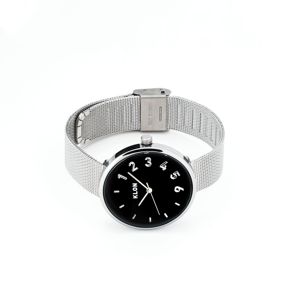 【組合せ商品】KLON CONNECTION DARING (FIRST -SILVER MESH-【BLACK SURFACE】38mm×LATTER【BLACK SURFACE】33mm) カジュアル 腕時計
