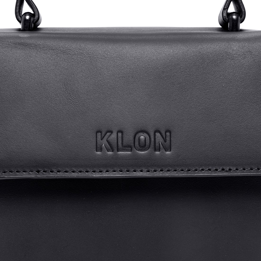 KLON ACTIVE LEATHER BAG -VNM- FLAP TYPE BLACK × BLACK カジュアル 腕時計