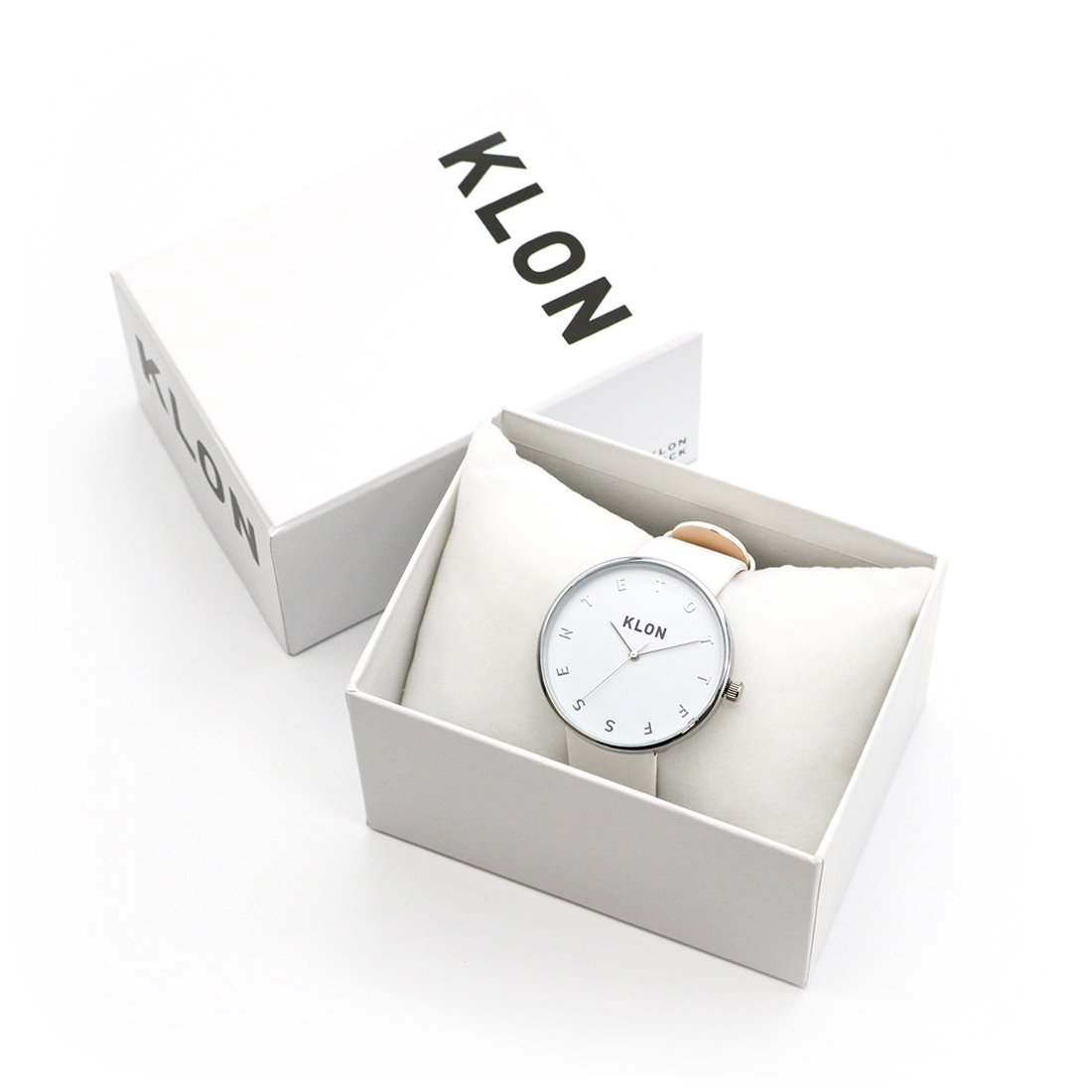 KLON ALPHABET TIME WHITE Ver.SILVER 40mm カジュアル 腕時計
