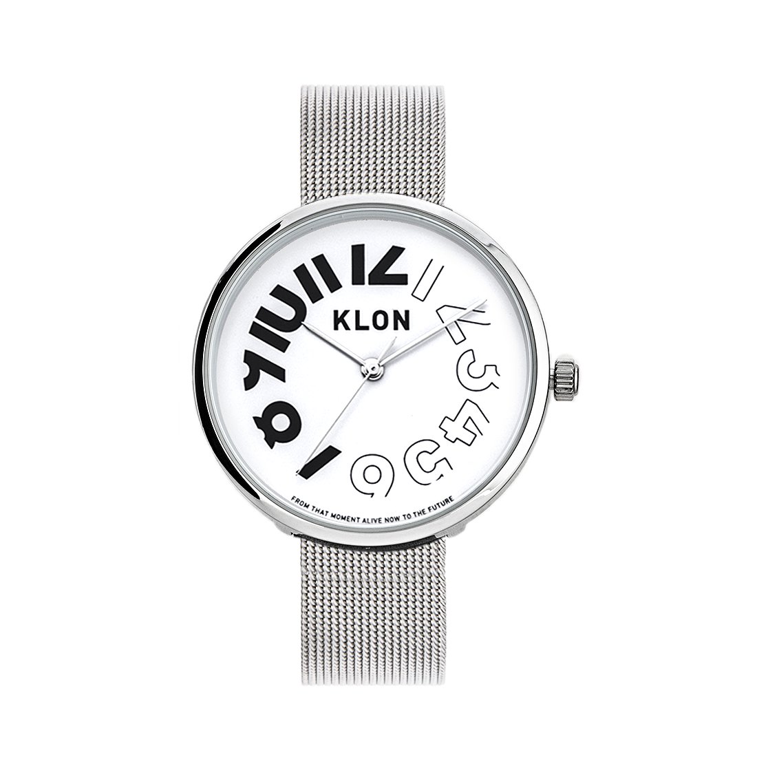 KLON HIDE TIME GEMINI -SILVER MESH- 38mm カジュアル 腕時計