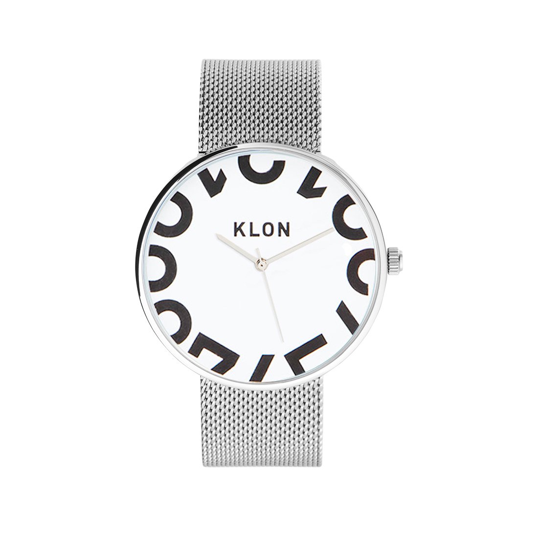 KLON HIDE TIME -ONE DIGIT-  -SILVER MESH-40mm