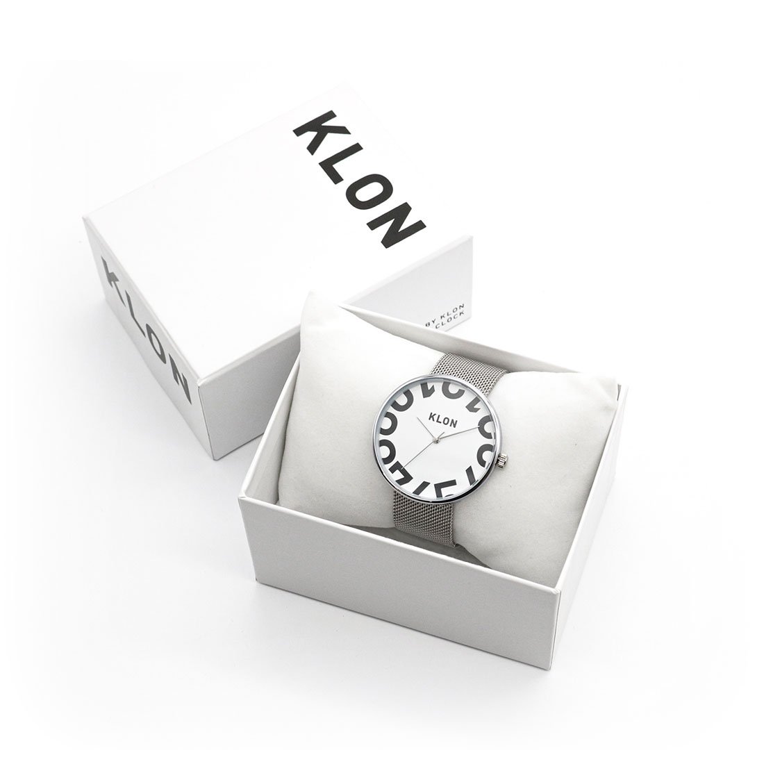 KLON HIDE TIME -ONE DIGIT- -SILVER MESH- 40mm カジュアル 腕時計