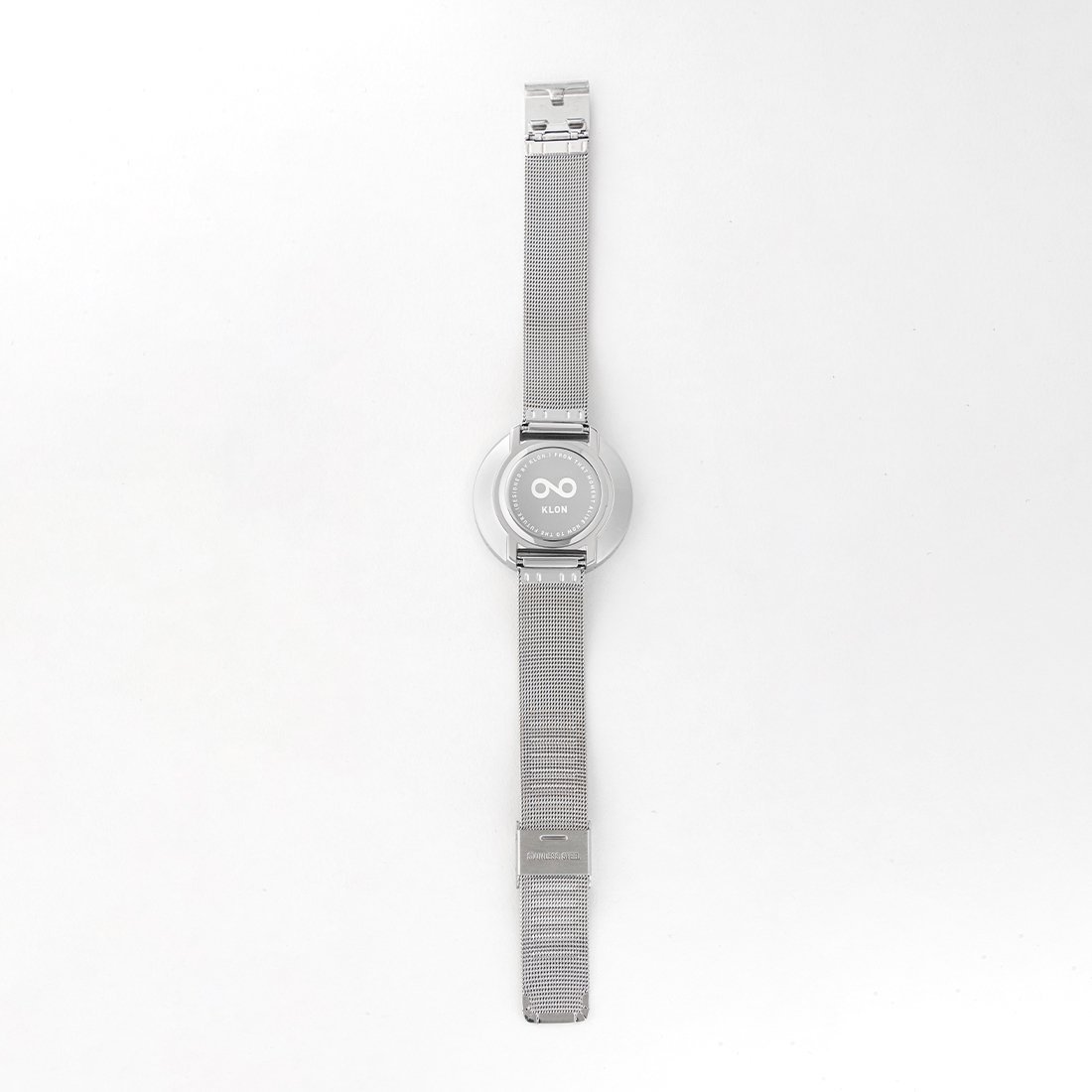 【名入れ対応】KLON Reversal & Truth -SILVER MESH- 38mm カジュアル 腕時計