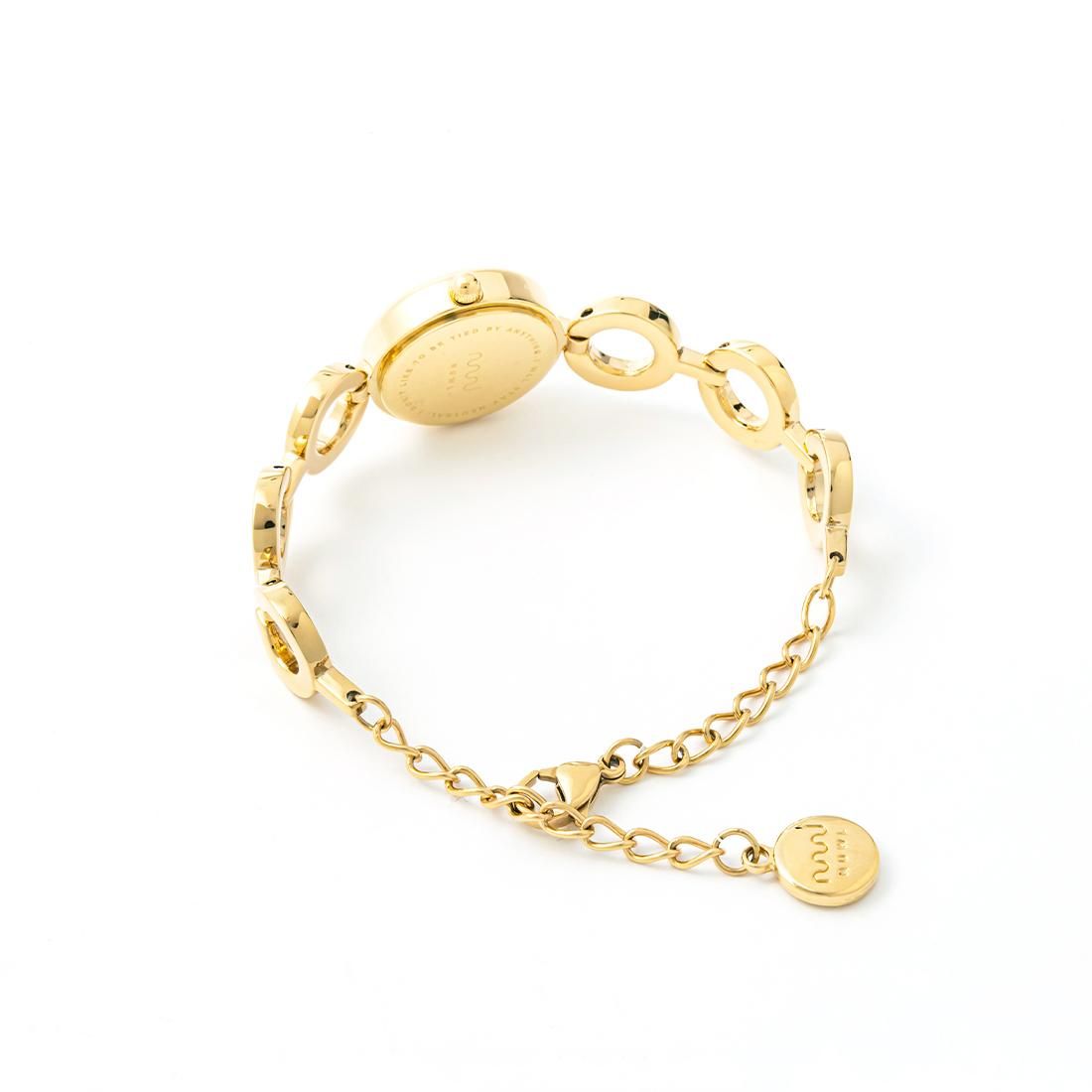 NUWL LOOP DROP POWDER PINK×GOLD カジュアル 腕時計