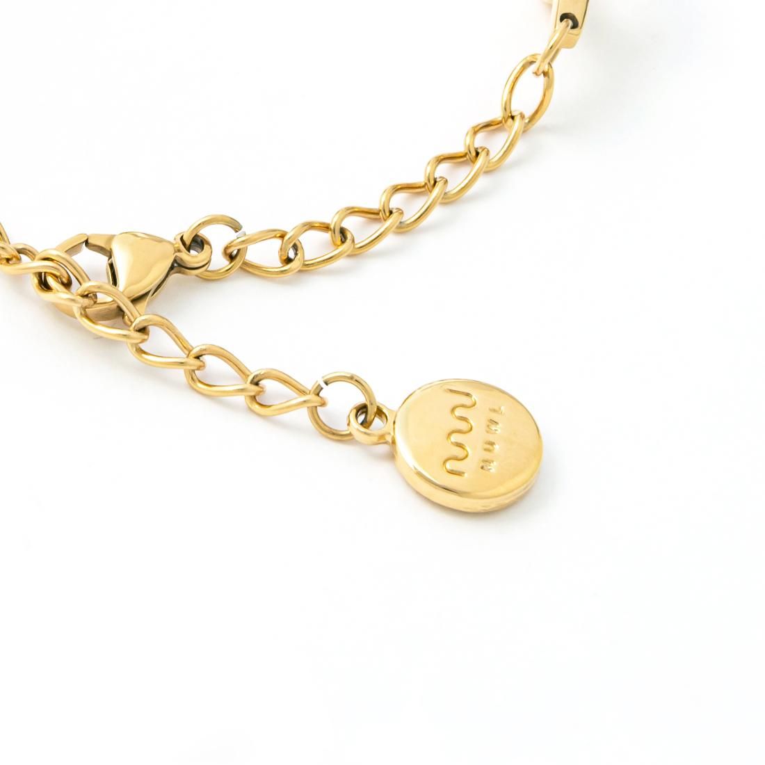 NUWL LOOP DROP POWDER PINK×GOLD カジュアル 腕時計