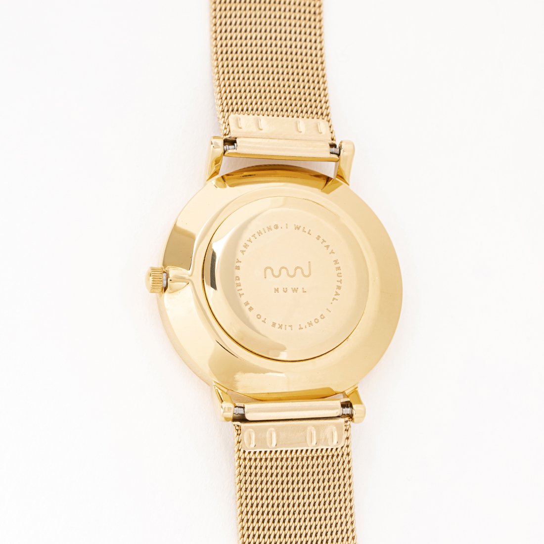 NUWL MISTY DOT MESH STRAP -GOLD- カジュアル 腕時計