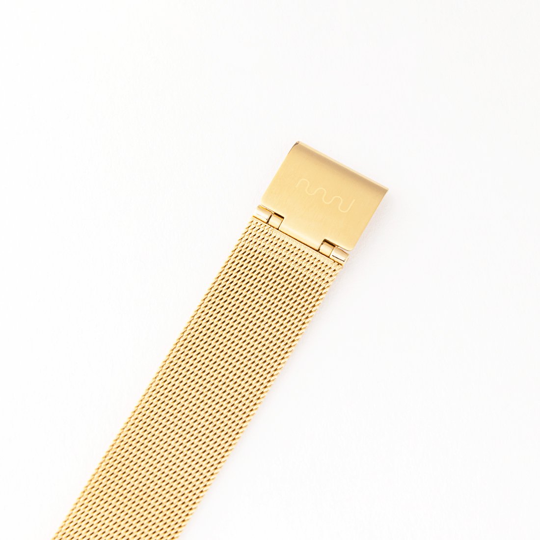 NUWL EVEN DOT MESH STRAP -GOLD- カジュアル 腕時計