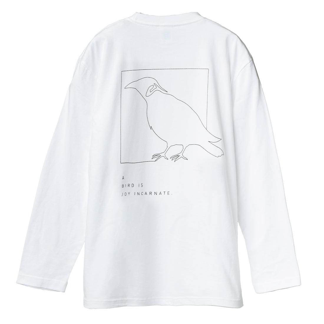KLON 9-BIRD LINE DRAWING LONG TEE