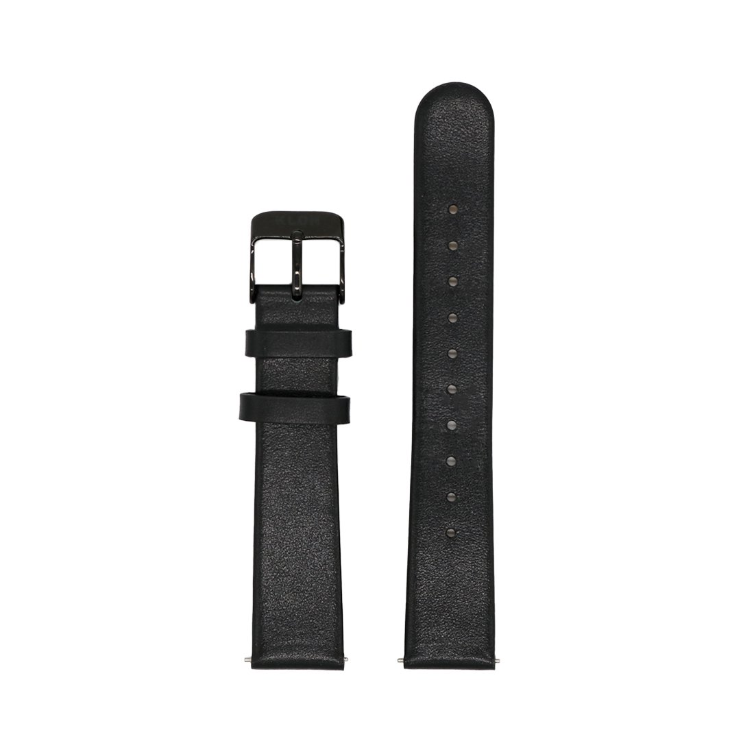 KLON WATCH REPLACEMENT STRAP -IP BLACK LEATHER- 18mm