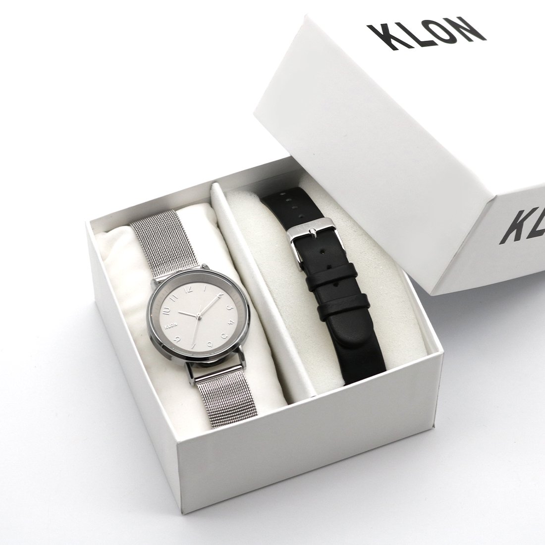 KLON SLIM SOLAR STYLE HIDE TIME 2ND -STRAP SET- 38mm カジュアル 腕時計
