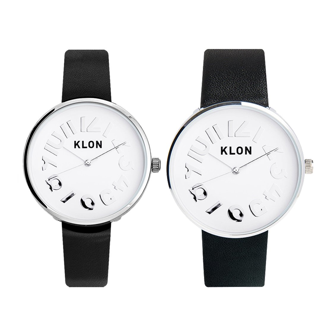 【組合せ商品】KLON HIDE TIME BLACK Ver.SILVER (33mm×40mm) カジュアル 腕時計