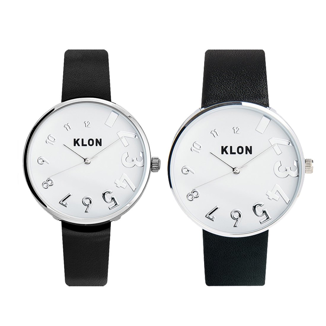 【組合せ商品】KLON EDDY TIME BLACK Ver.SILVER (33mm×40mm) カジュアル 腕時計