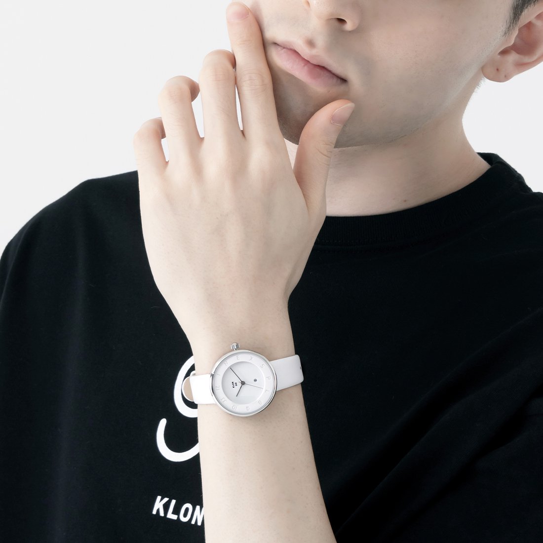 KLON INFINITY STAIR series -MOCK NUMBER- [36/W-FACE/W-BELT] カジュアル 腕時計