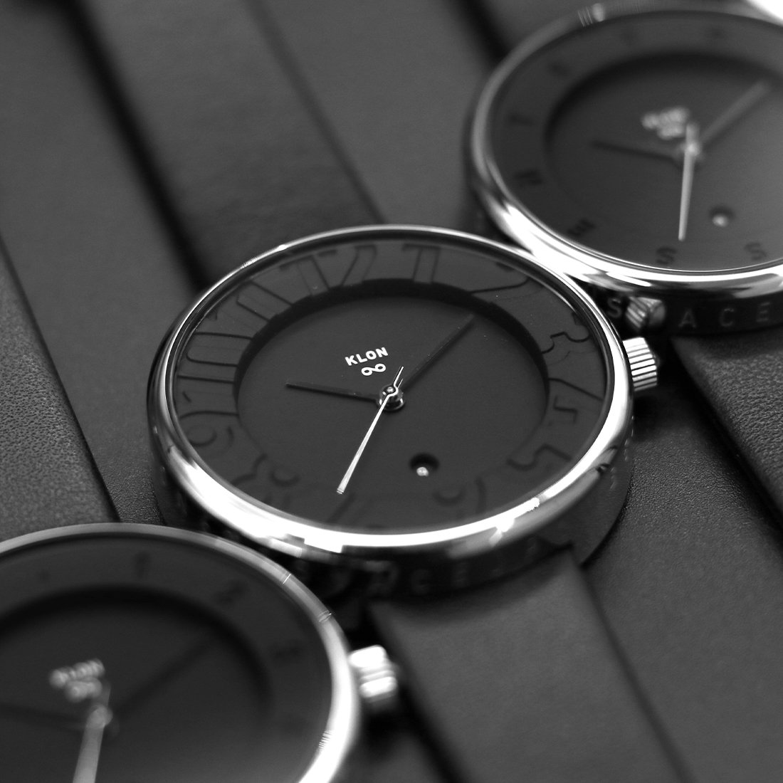 KLON INFINITY STAIR series -RONDO TIME- [36/B-FACE/B-BELT] カジュアル 腕時計