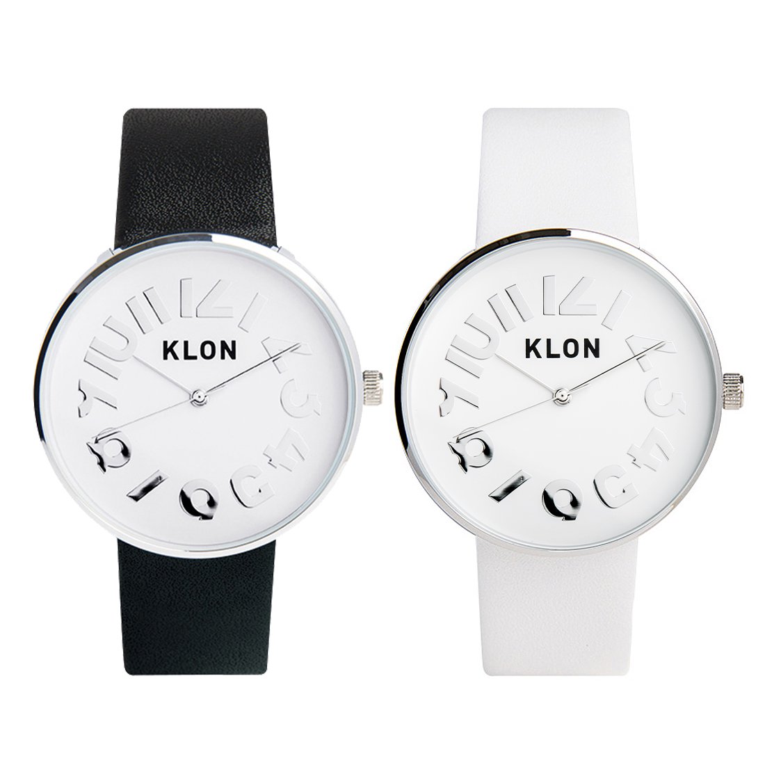 【組合せ商品】KLON HIDE TIME Ver.SILVER 40mm(BLACK×WHITE)