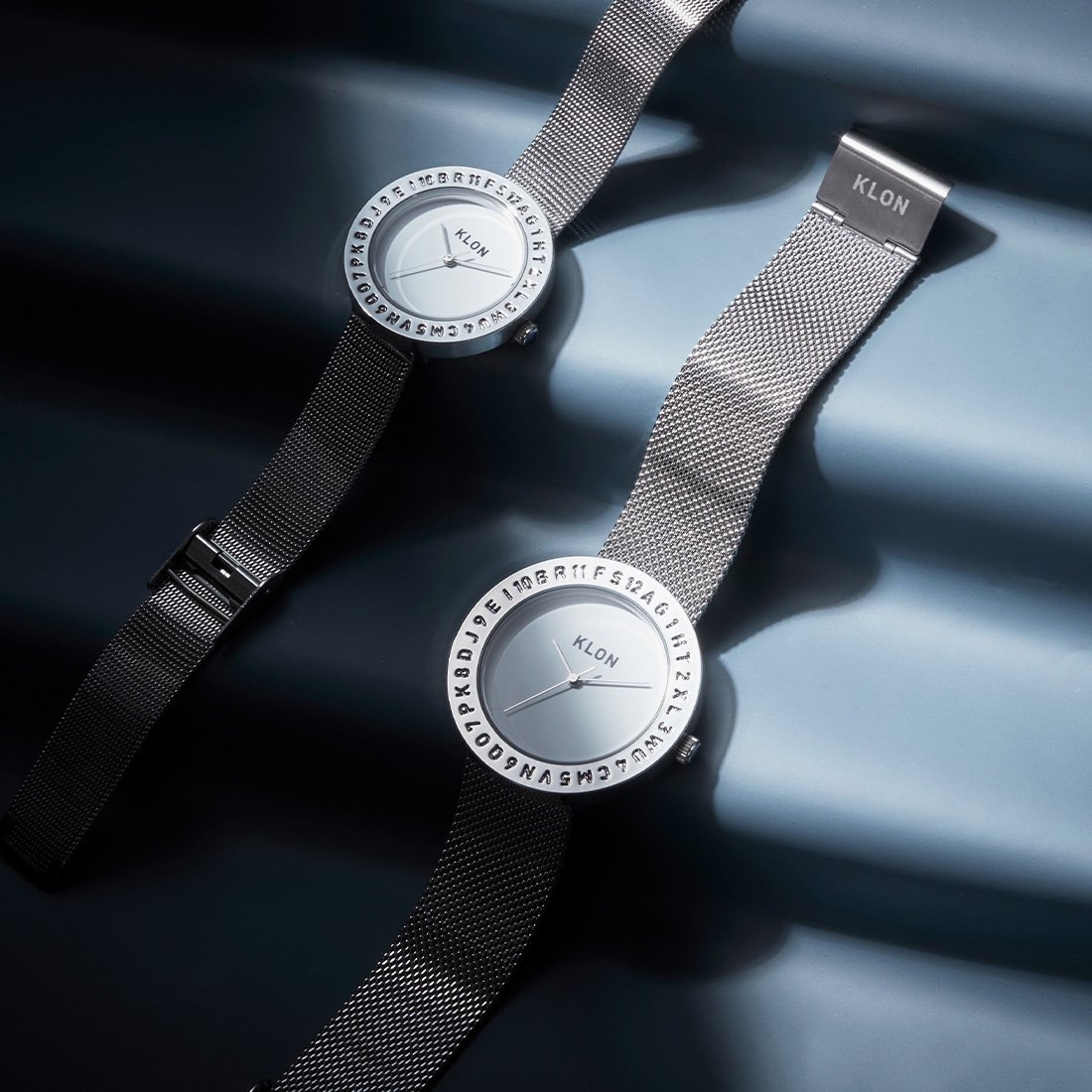 【組合せ商品】KLON ENGRAVE TIME -SILVER MESH-(33mm × 40mm) カジュアル 腕時計