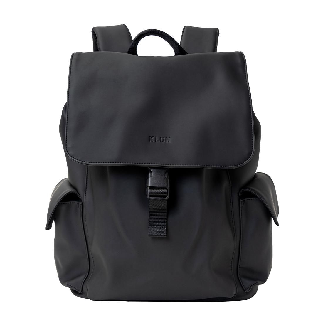 KLON MATTE COATED RUCK SACK-TRA BLACK