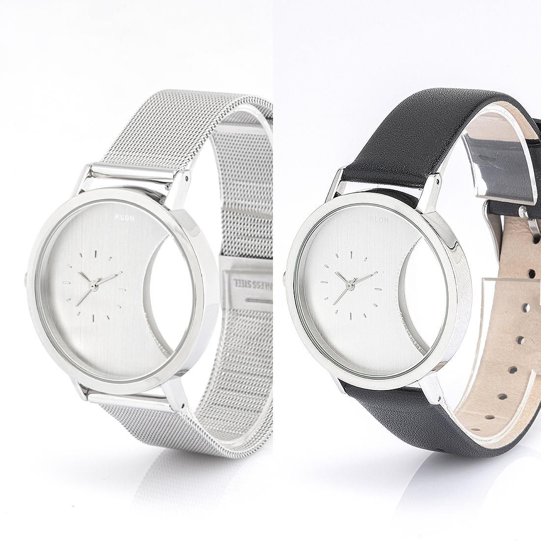 KLON CIRCLE WINDOW WEST -BLACK STRAP SET- 38mm カジュアル 腕時計
