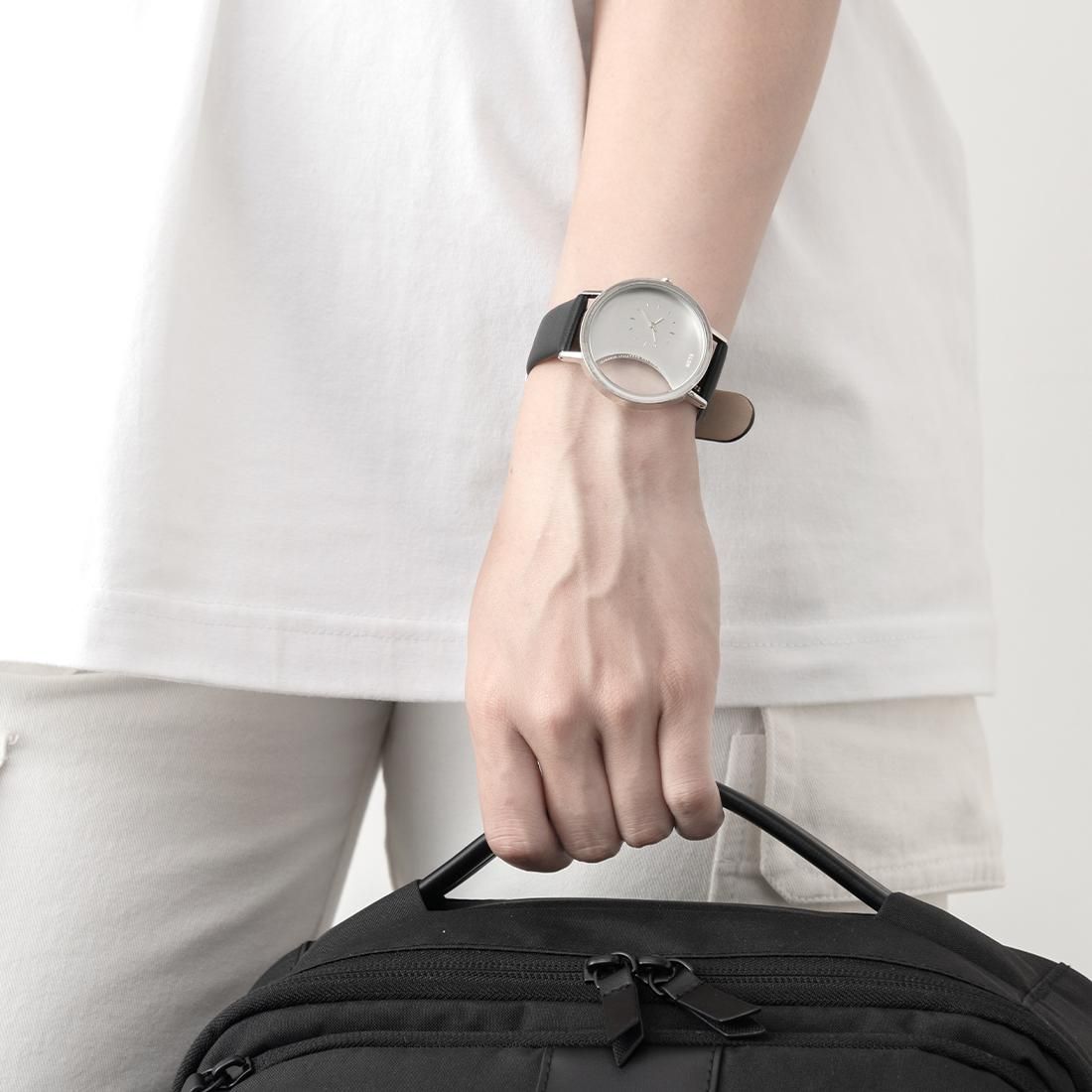 KLON CIRCLE WINDOW WEST -BLACK STRAP SET- 38mm カジュアル 腕時計