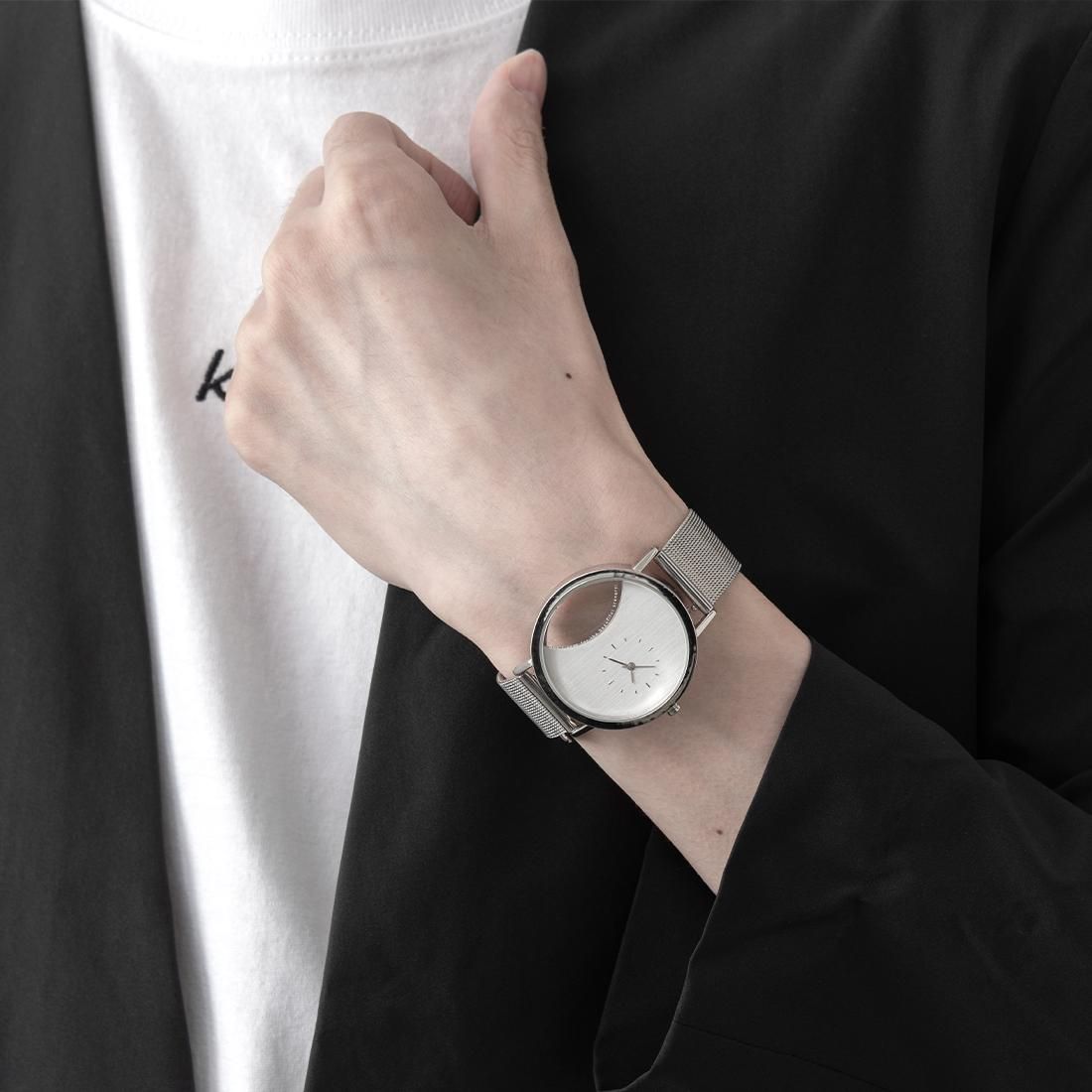 KLON CIRCLE WINDOW WEST -BLACK STRAP SET- 38mm カジュアル 腕時計