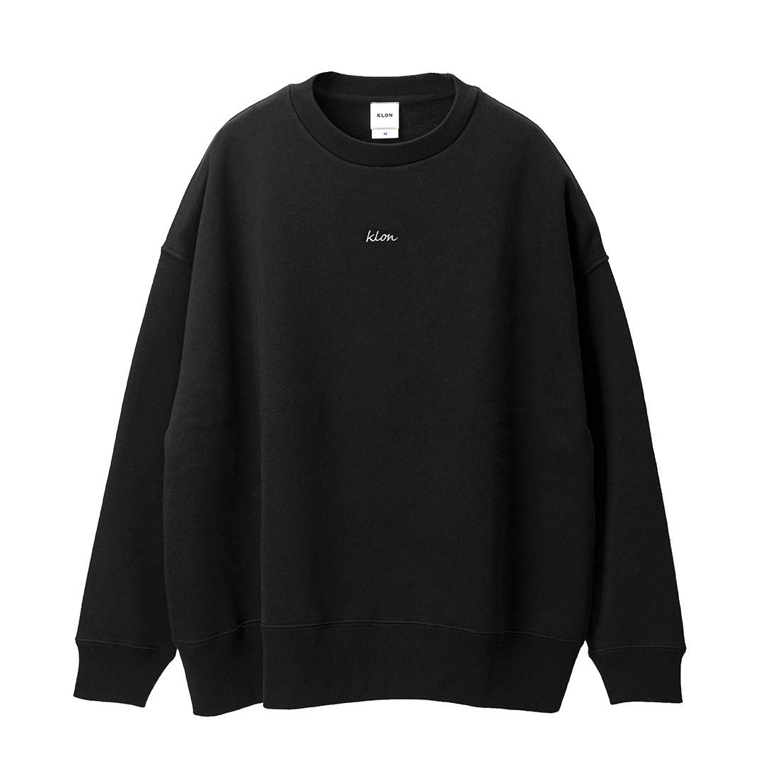 KLON STYLE OFF SWEAT DRAWING LOGO BLACK