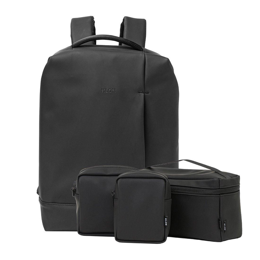 KLON MATTE COATED RUCK SACK-BOD [MULTI POUCH 3pcs Set]