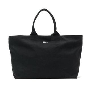 KLON DRAWING LOGO BIG TOTE BAG BLACK