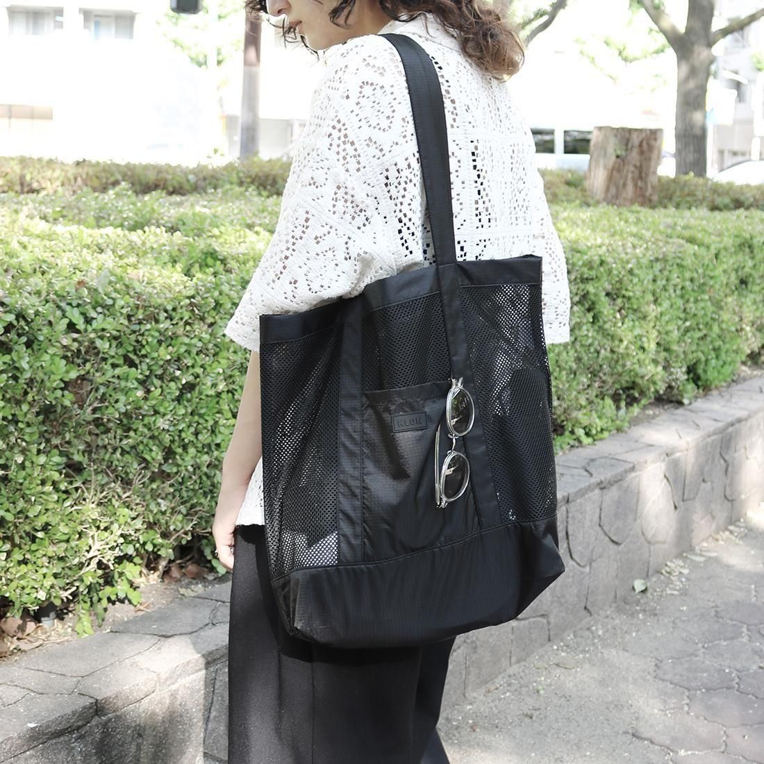 KLON MESH TOTE BAG BLACK カジュアル 腕時計