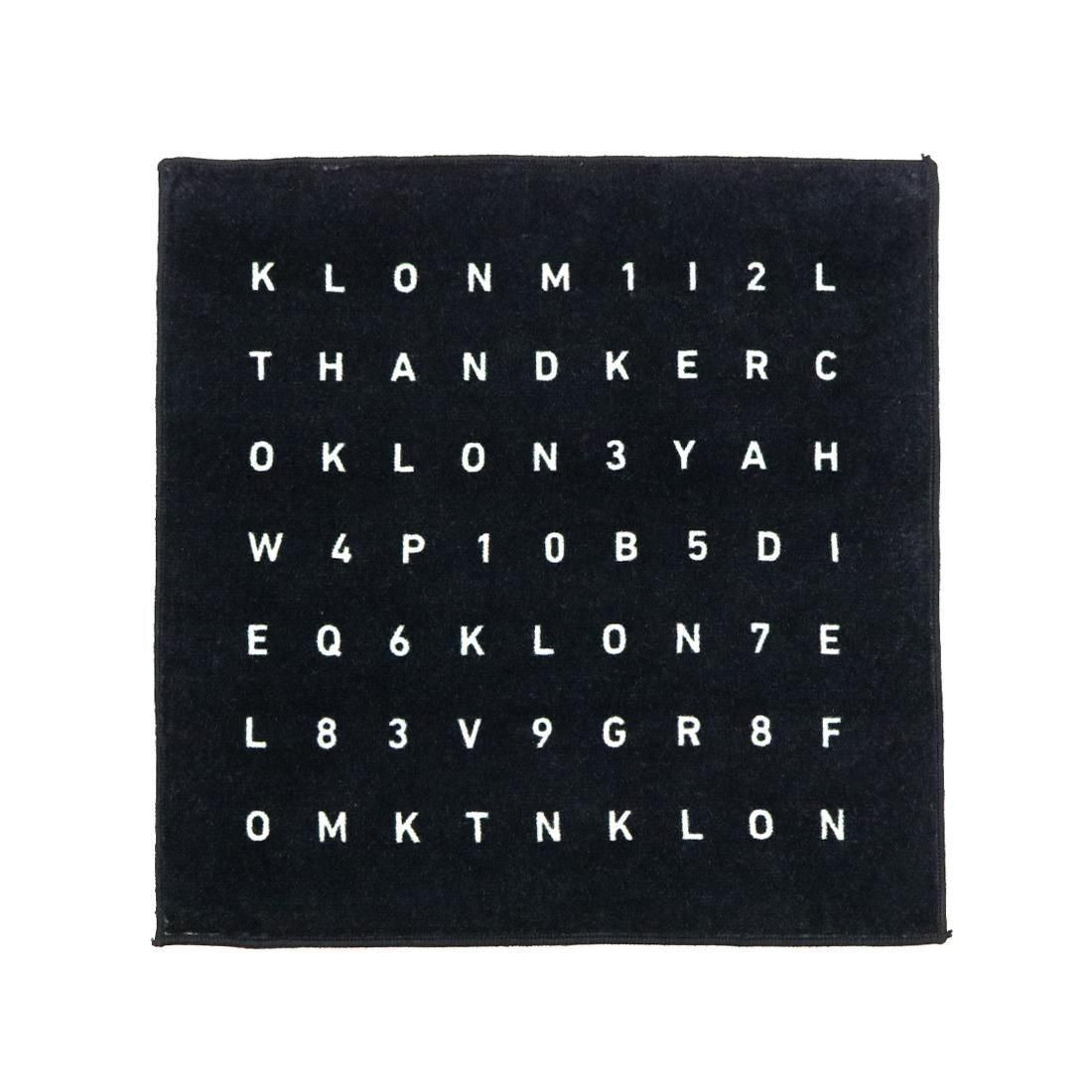 KLON SERIAL NUMBER MINI TOWEL BLACK カジュアル 腕時計