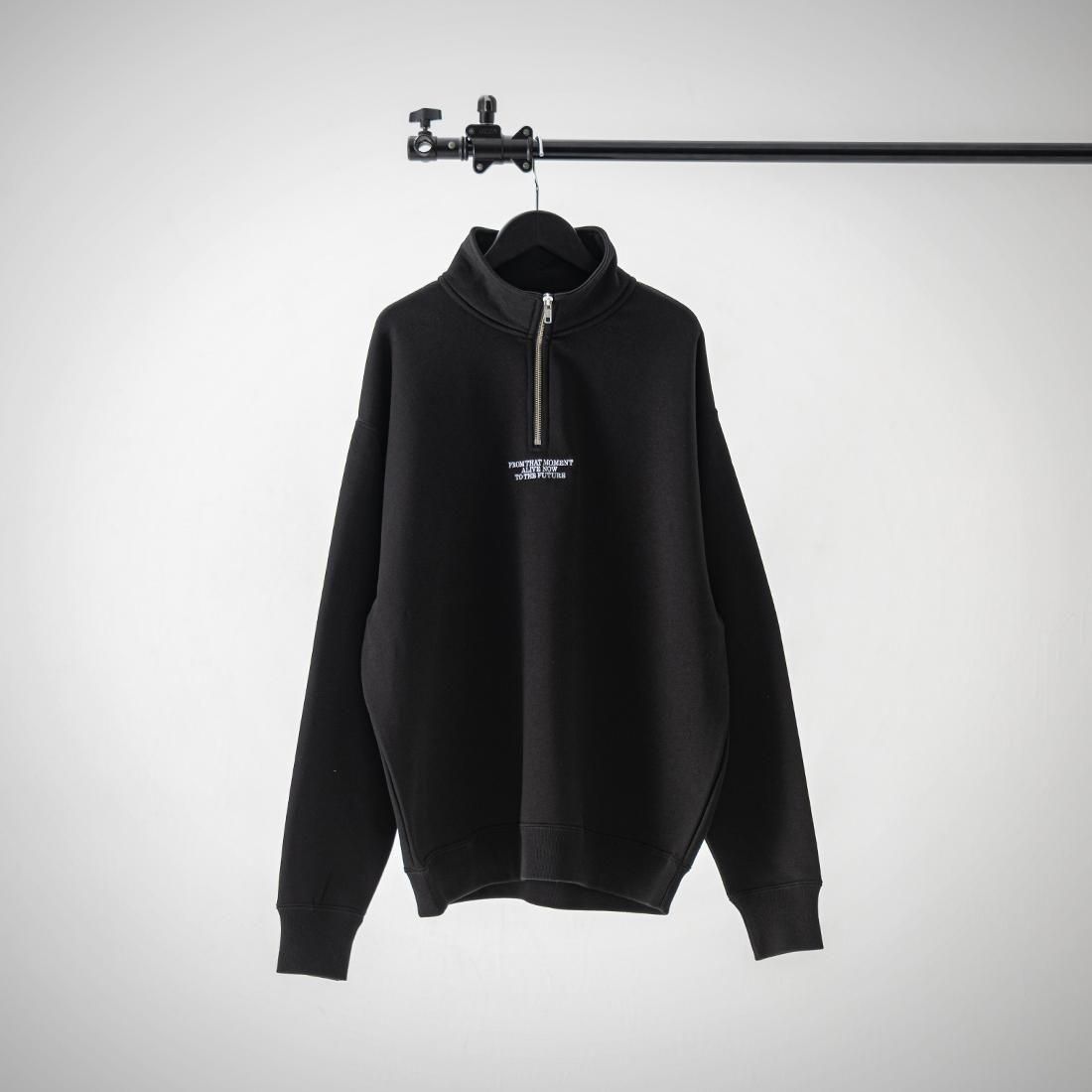 KLON LOOSE FIT HALF-ZIP SWEAT BLACK カジュアル 腕時計