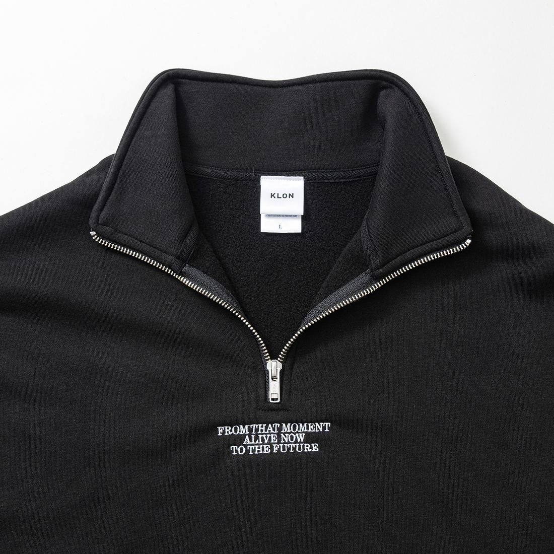 KLON LOOSE FIT HALF-ZIP SWEAT BLACK カジュアル 腕時計