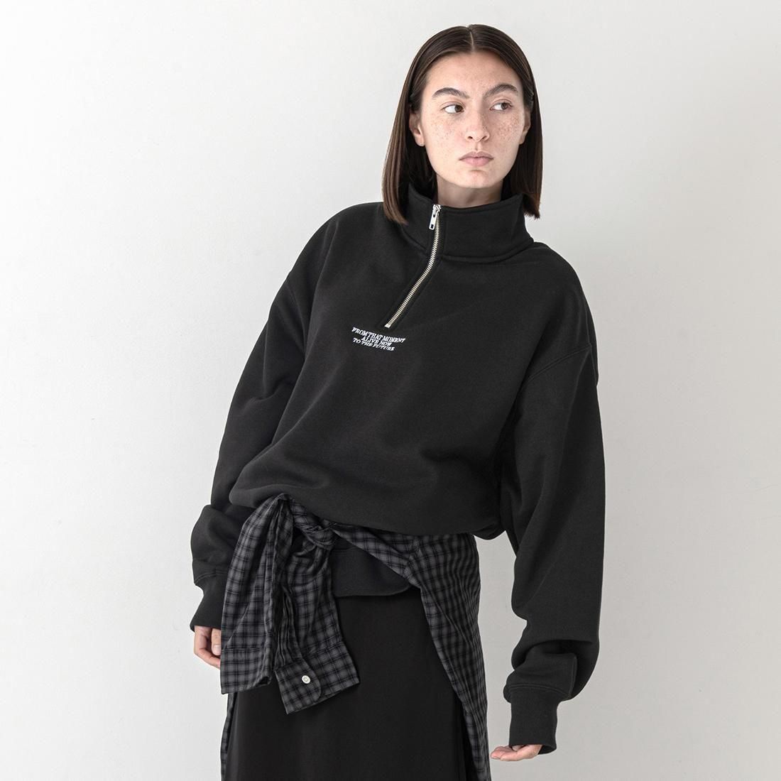 KLON LOOSE FIT HALF-ZIP SWEAT BLACK カジュアル 腕時計