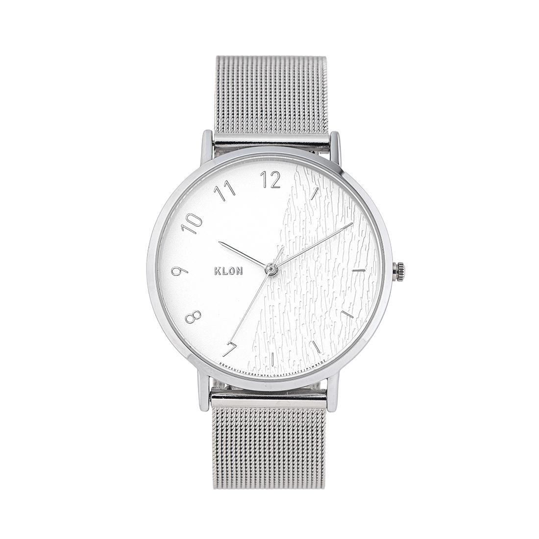 KLON CONNECTION HALFGRAIN LATTER -SILVER MESH- 38mm カジュアル 腕時計