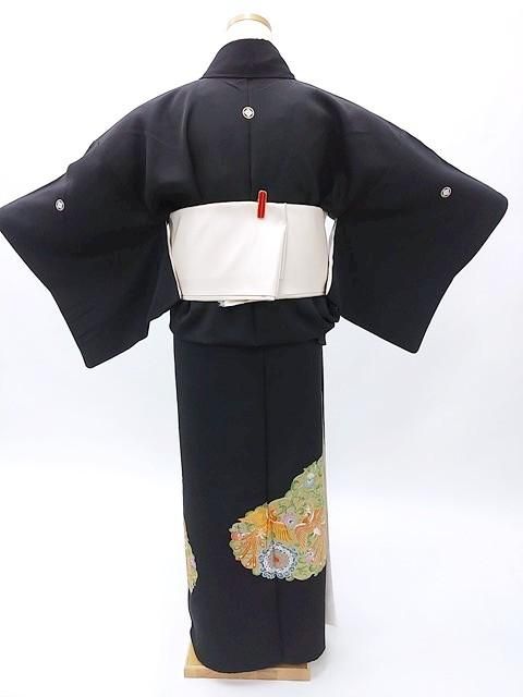 黒留袖 留め袖 ゆとりヒップ 中古 貸衣装処分品 Sサイズ